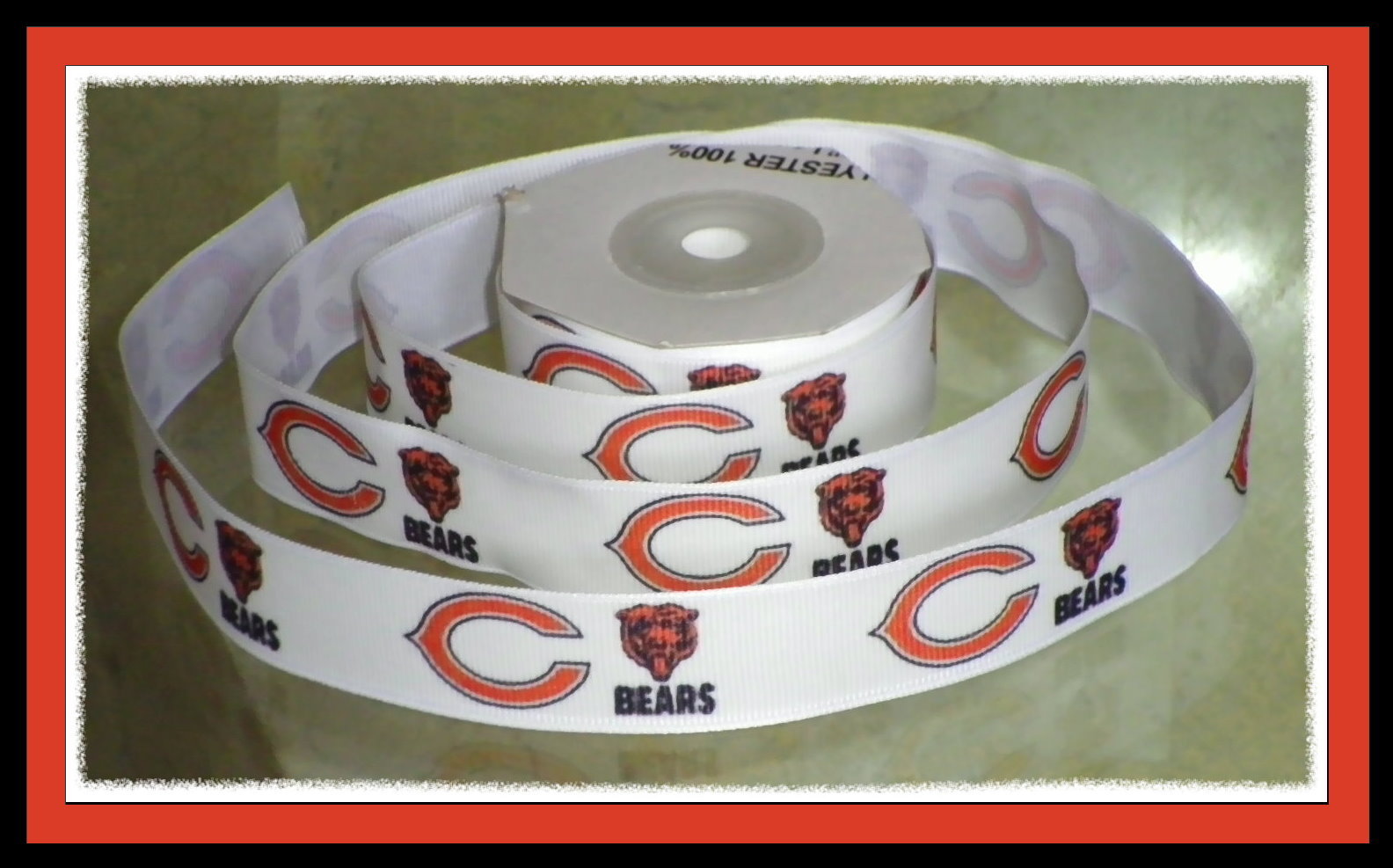 Chicago Bears Inspired Grosgrain Ribbon