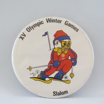 Rare - 1998 Winter Olympc Games Event Button - Slalom Skiing - £12.04 GBP