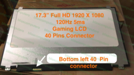 17.3&quot; FHD Display Screen Panel 120hz Matte Ag Innolux N173hhe-g32 94% Gamut - $163.63