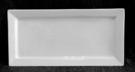 White Cameo Durable China Rectangle Serving Platter Restaurant Ware - £8.69 GBP