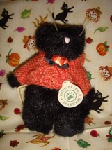 Boyds Bears Fraid E Cat Black Halloween Plush Cat - £18.89 GBP