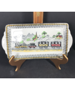 Vintage Railway by Portland Pottery Made in England for PV Rectangular Tray - £33.50 GBP