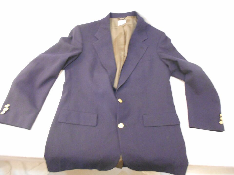 CARLO VALENTE DARK BLUE MEN&#39;S WEDDING PROM QUINCE ROMA NY DRESS JACKET 4... - $25.53