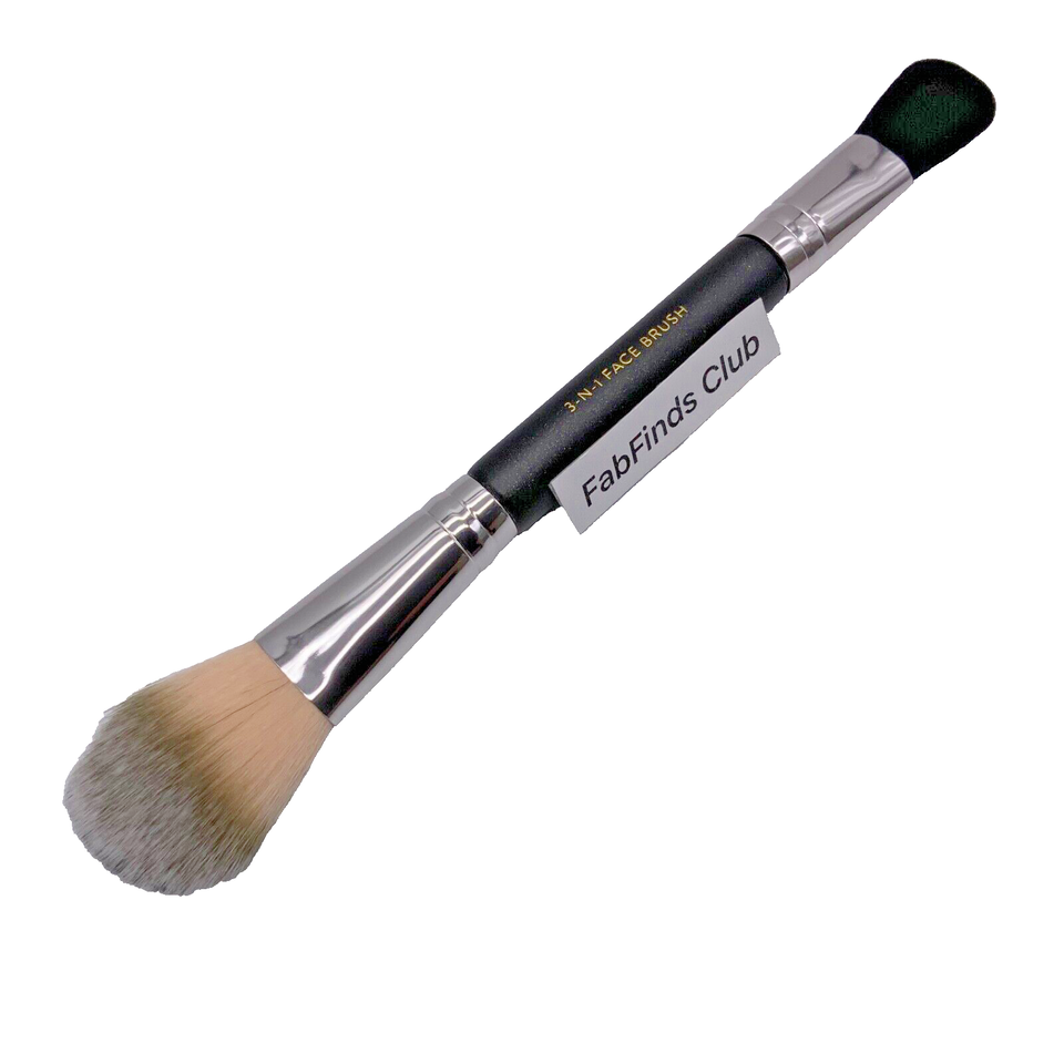 Laura Geller Double Ended 3-n-1 Makeup Brush w Foam End New in Sleeve (7.5”) - $12.82