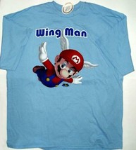 Nintendo Super Mario Wing Man 2XL Xxl Light Blue T-SHIRT New - £21.02 GBP
