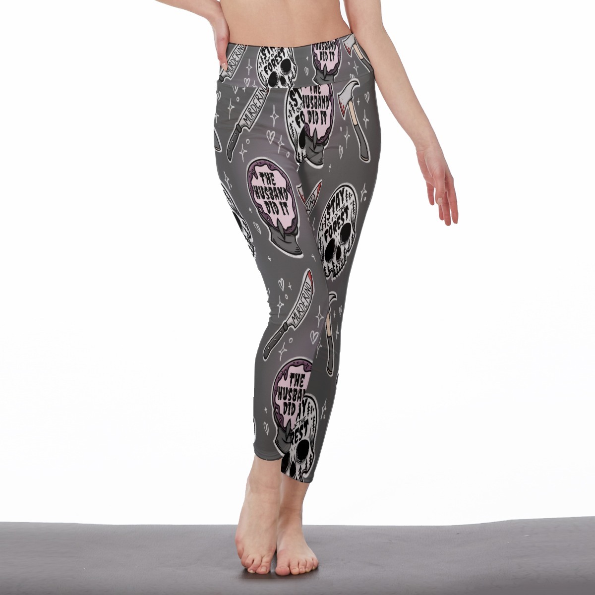 Primary image for Women's Leggings Gray Criminals Series Size S-5XL Available