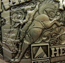 1998 NFR Rodeo Saddle Bronc USA Hesston Belt Buckle Collectors PRCA New ... - £31.60 GBP