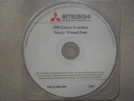 2006 MITSUBISHI LANCER EVOLUTION Service Shop Repair Manual CD FACTORY NEW - £201.11 GBP