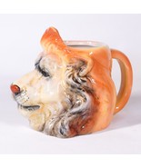 Vintage Large Lion Head Leo Ceramic Coffee Mug Cat Tea Cup Oversized Nov... - £25.09 GBP