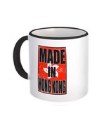 Made In Hong Kong : Gift Mug Flag Retro Artistic Hong Konger Expat Country - £12.74 GBP
