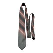 Vtg Etienne Aigner Men’s Tie – 1976 Gray Red Striped Necktie, 55” Long - $19.00