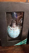 Va Bene Art Hand Blown Glass Blue Perfume Bottle New in Box - $39.99
