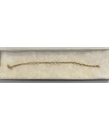 VTG Monet Gold Braided Chain Link &amp; Bracelet W/Branding Tab/Lobster Clas... - €9,81 EUR