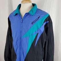 Speedo Vintage Windbreaker Jacket Medium Zip Up Nylon Lined Hong Kong 80... - $24.99