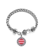 Inspired Silver Marriage Equality Circle Charm Braided Bracelet Silver Plated... - £7.80 GBP