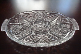 Crystal American Brilliant PERIOD Divided SAW BORDER Tray, 5 divisions [... - $64.35
