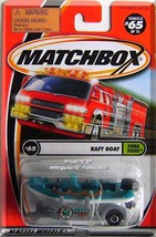 Matchbox - Raft Boat: Scuba Dudes #65/75 (2001) *Teal Edition* - $4.00