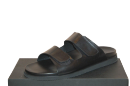Kenneth Cole Black Men's Casual Leather Flip Flops Sandal Shoes Size US 12 M  - $121.19