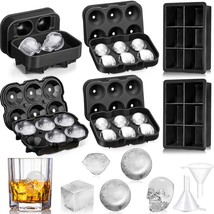 6 Pack Ice Cube Tray Ice Trays For Freezer With Lid Silicone Ice Cube Mo... - $32.99