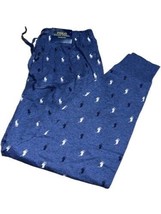 Polo Ralph Lauren Pony Print Blue Pajama Sleep Jogger Pants Men&#39;s XL NWT - $32.00