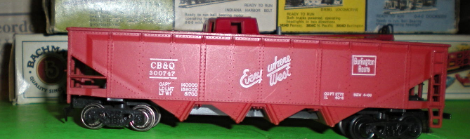 HO Trains - Hopper Car - Burlington Route -C B & Q - $11.90