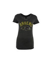 5th &amp; Ocean by New Era Women&#39;s Baltimore Ravens Rhinestone Arch T-Shirt-... - £25.18 GBP