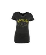 5th &amp; Ocean by New Era Women&#39;s Baltimore Ravens Rhinestone Arch T-Shirt-... - £25.16 GBP