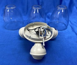 (Light Kit/ Glass Shades) Stoneridge 52&#39;&#39; Matte White Hugger LED Ceiling Fan - £19.73 GBP