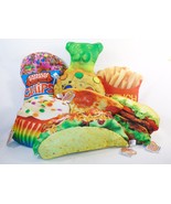 Food Fight Pillows ~ Colorful, Soft, Decorative, Realistic ~ Fun For Eve... - £7.79 GBP+