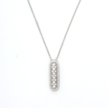 14K Diamond Bar Necklace - £706.20 GBP