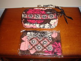 Vera Bradley Mocha Rouge Tech Case And Zip ID Case - $30.99