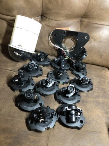 13 Axis 216FD &amp; 232D+ Dome IP POE Web Network Security Cameras Read Desc - $123.75