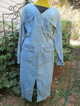 Bill Blass size 14 Button front  pockets long sleeve  ladies denim dress - $19.79