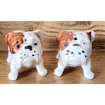 Vintage Ceramic Japan English Bulldog Salt And Pepper Shakers 3.5” Sweet... - $290.12 MXN