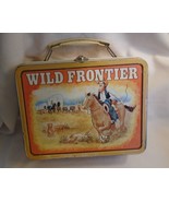 Vintage 1977 Wild Frontier Metal Lunch Box with Built-in Spinner Game No... - €75,15 EUR