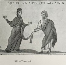 Phormio Of Terence Vatican Miniatures Print 1894 Victorian Verse 728 DWFF12 - $19.99