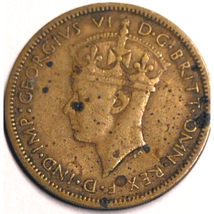 British West Africa 1939 One Shilling Coin Nickel Brass No Mint Mark - $12.37