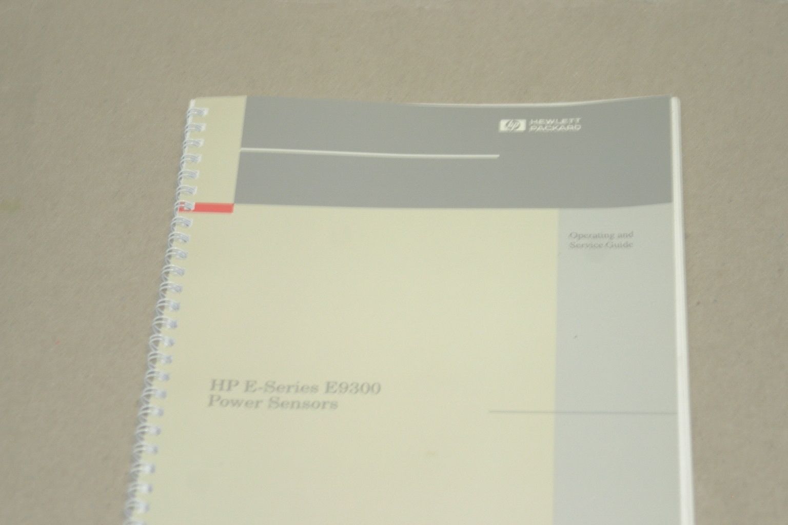 HP E Series  E9300 Power Sensor Operating &amp; Service Manual - $24.45