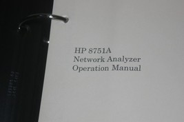 HP Hewlett Packard 8751A Network Analyzer Operation Operating manual JAPANESE - £20.32 GBP