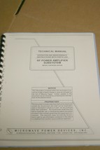Microwave Power Devices  sspa0240-22/6140 RF Power Amplifier Technical Manual - £19.24 GBP