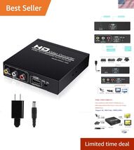 HDMI to RCA and HDMI Adapter Converter, HDMI to HDMI+3RCA CVBS AV Compos... - $38.24