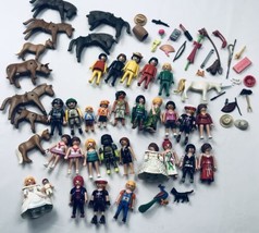 Playmobil Vintage Lot Figures Animals Girl Boy Baby Bride Zoo Knight Hat... - £91.87 GBP