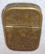Vintage Brass Advertising Match Safe Holder Boston Office Chicago Varnis... - €64,68 EUR