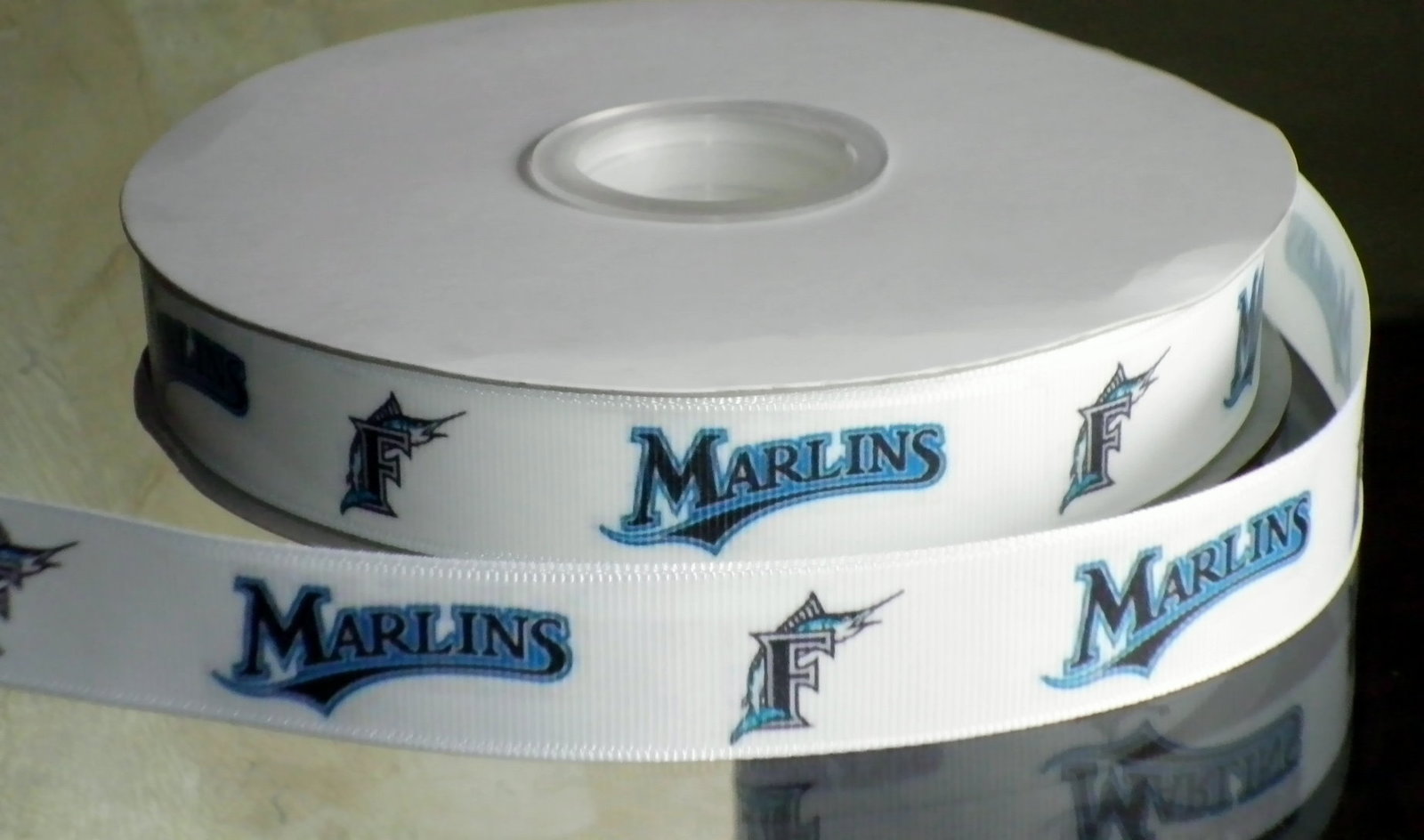 Florida Marlins Inspired Grosgrain Ribbon
