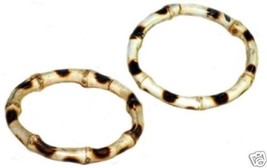 Real Bamboo Root Bracelet/Bangle Spotted -Set of 2 - £7.96 GBP