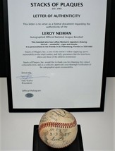 1985 LeRoy Neiman Signed Rawlings Baseball with Hologram Letter of Authenticity - £195.91 GBP