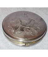 Vintage Japan Styling 950 Silver Vanity Ladies Powder Compact  - $80.94 CAD