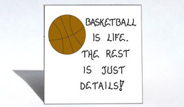 Basketball Magnet - Humorous quote, hoops ball, rim, court, enthusiasts.... - $3.95