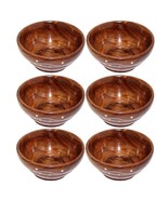 Wooden Multipurpose Bowl Home Kitchen dinnerware Serving (Set of 6+6 Spo... - £28.37 GBP