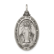 Silver Antiqued Miraculous Medal QC445 - $64.54